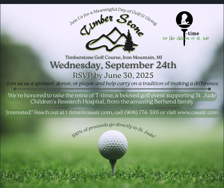 T-Time Join us for a meaningful day of golf and giving!